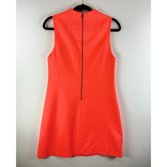 Alice Olivia Womens Dress Neon Coley Shift Crewneck Mini A Line Zip Back Size 2 - Picture 3 of 11